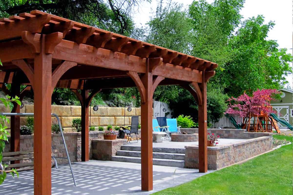 Low Maintenance Outdoor Composite Pergola Kits UNIFLOOR