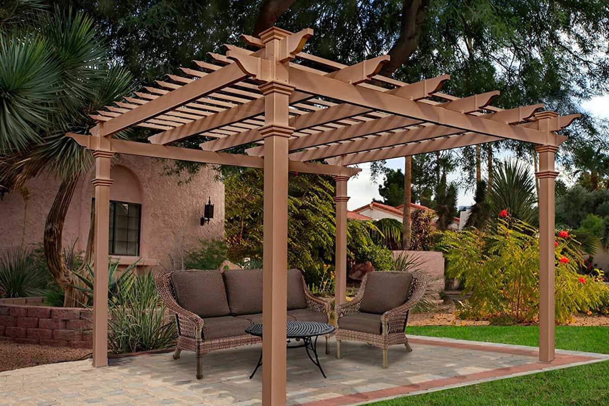 Low Maintenance Outdoor Composite Pergola Kits UNIFLOOR