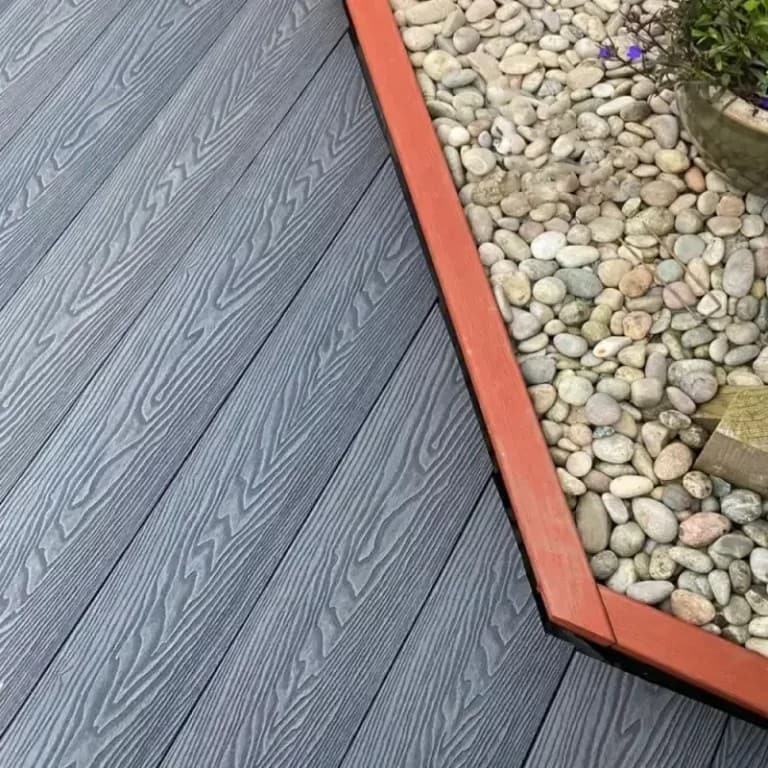 3d Embossing Composite Decking For Garden