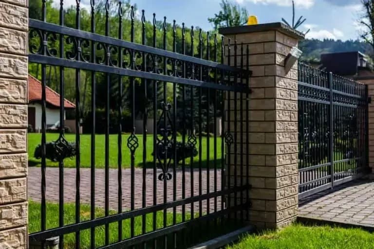 Fence With Brick Posts 768x512