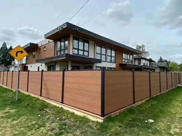 Modern Composite Wood Fencing
