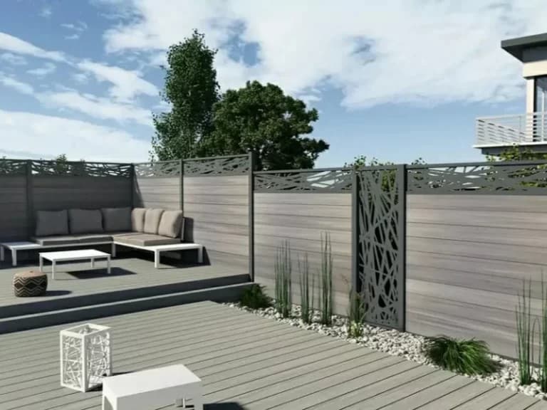 Modern Composite Wood Fencing (9)