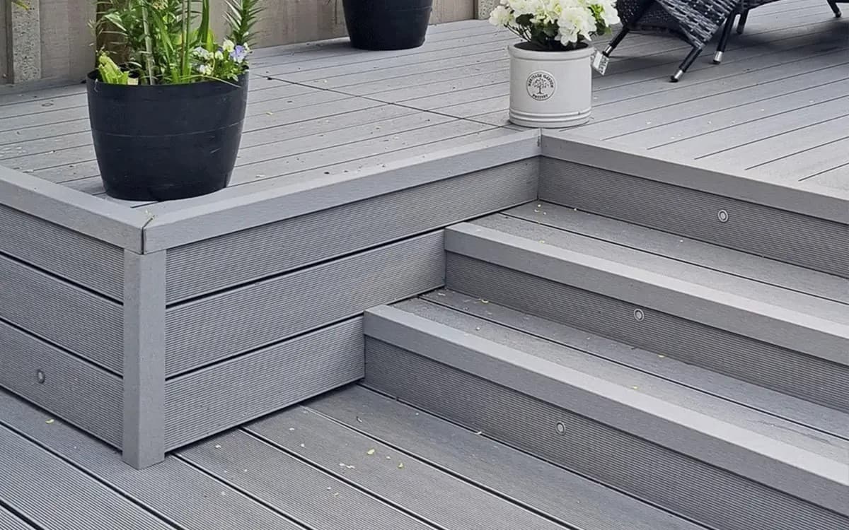 grey composite deck boards