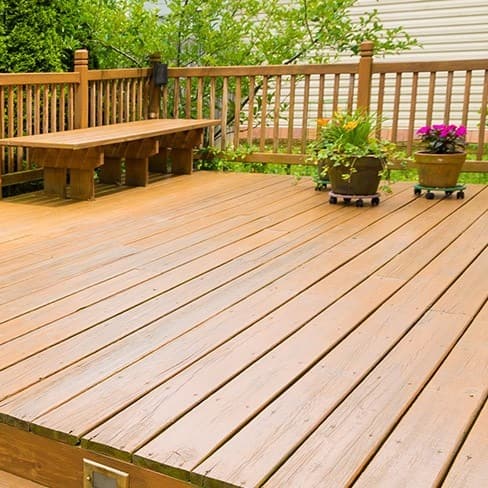 Vinyl decking texture