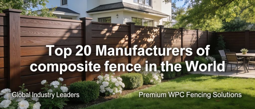 Top 20 Manufacturers Of Composite Fence In The World