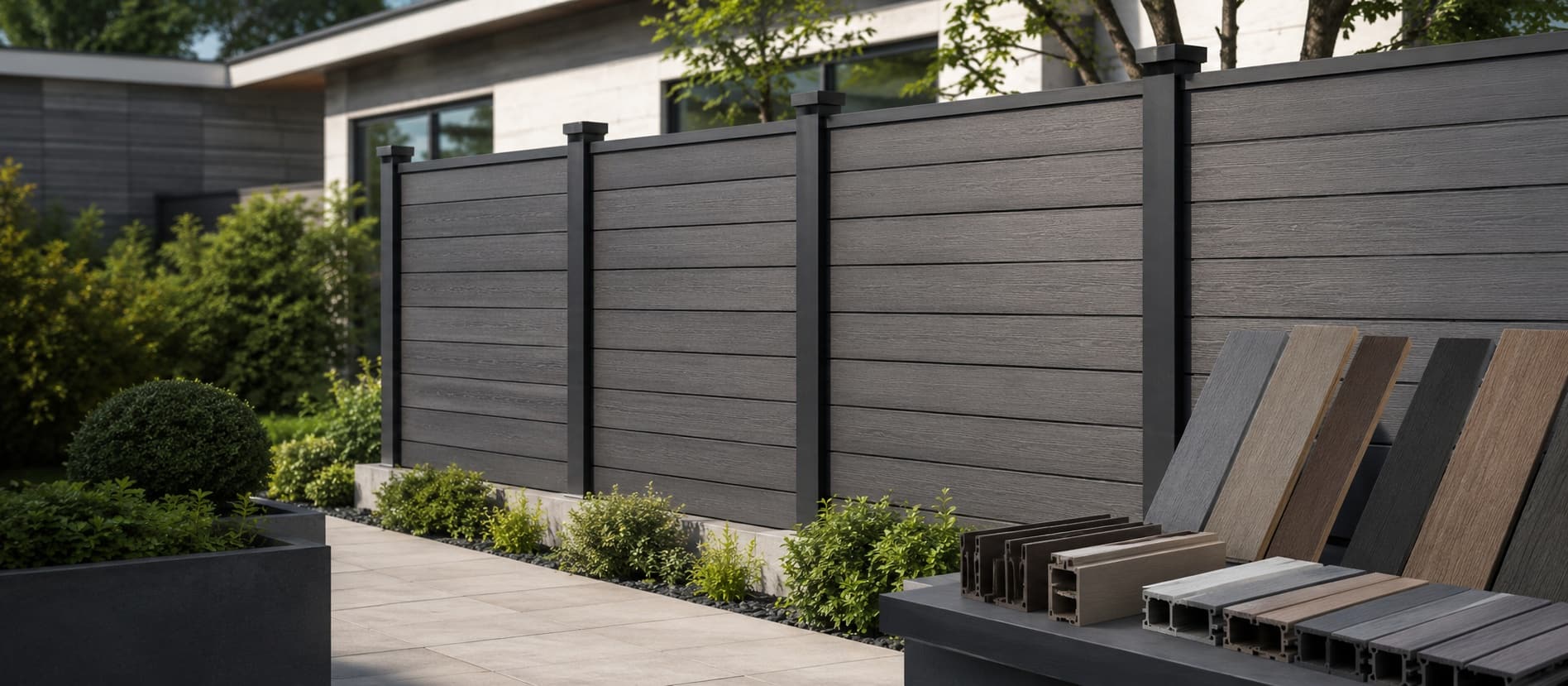 Unifloor WPC fence supply from China for factory direct composite fencing